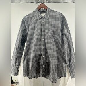Billy Reid Shirt Men's Large Button Down Gray Striped Slim
Long Sleeve
